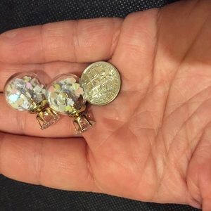 🫧 Lovely rhinestone Heart confetti sequins double bubble jacket studs 🫧